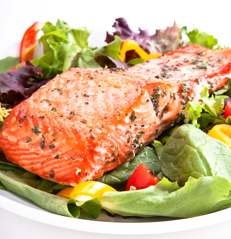 Pesto Salmon Salad